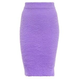 Off-White Vibrant Purple Pencil Skirt